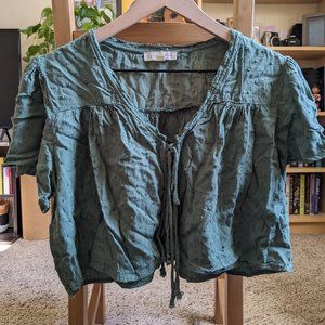 LA Hearts Pacsun Tie Front Crop Top